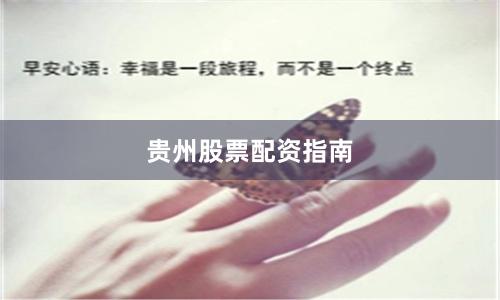 贵州股票配资指南